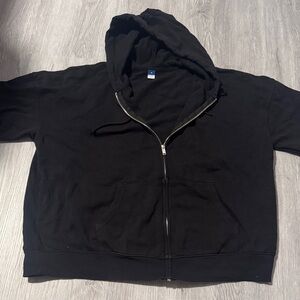 Old Navy Black Fleece Jacket